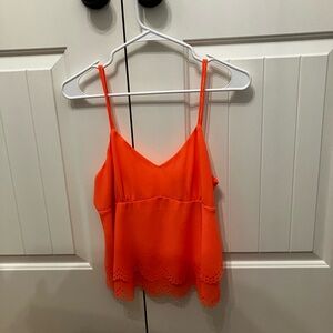 Orange Sleeveless Top